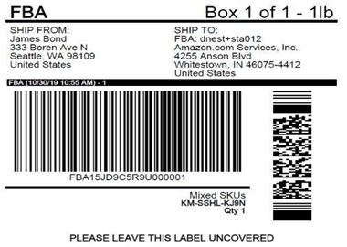 亚马逊FBA外箱不干胶标签打印机